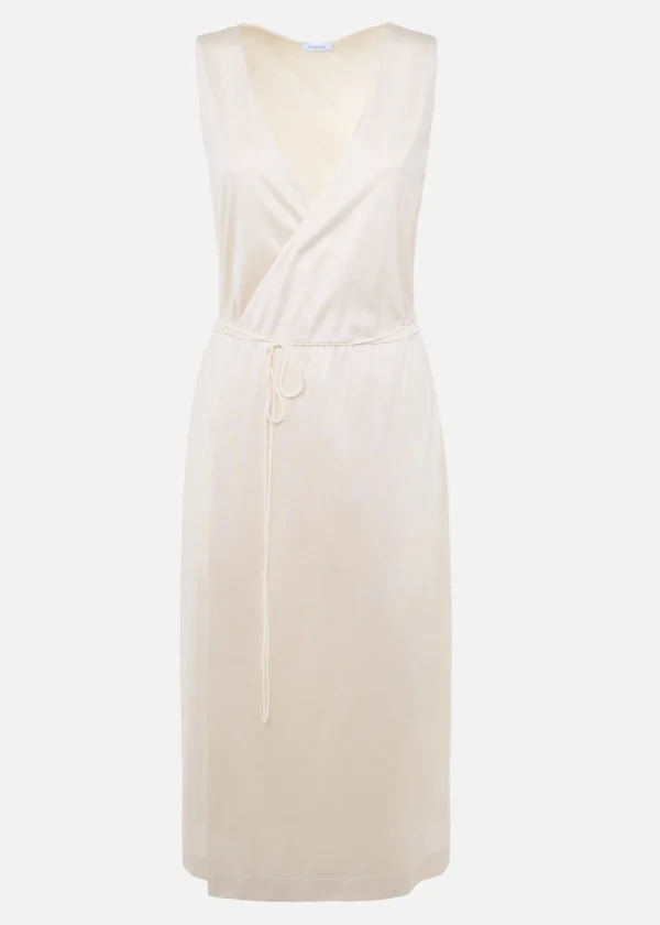 MALO Dresses & Jumpsuits<Crossed Silk Dress White