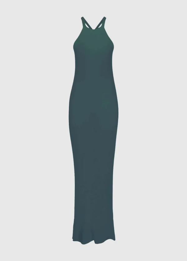 MALO Dresses & Jumpsuits<Dress in silk and linen Green