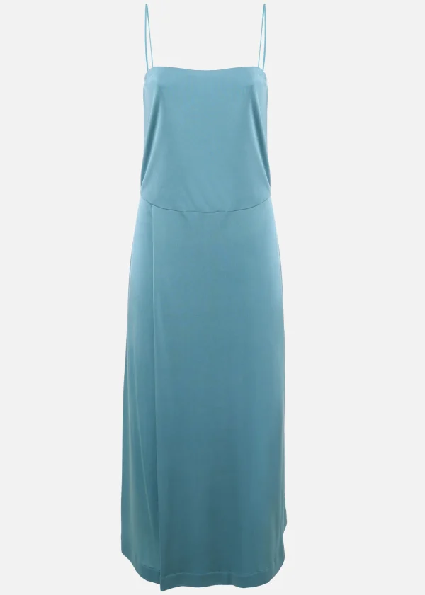 MALO Dresses & Jumpsuits<Dress in silk blend Light blue