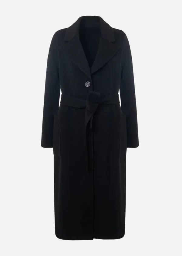 MALO Coats & Jackets<Hand-sewn double cashmere coat Black