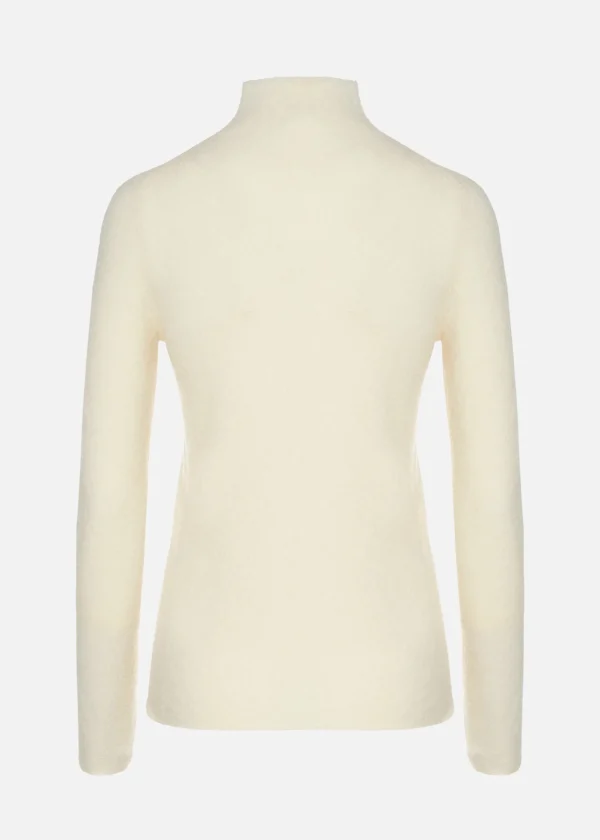 MALO Tops & Knitwear<High-neck sweatshirt in a cashmere blend White