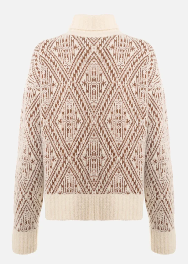 MALO Tops & Knitwear<High-neck sweatshirt in a cashmere blend Multicolor