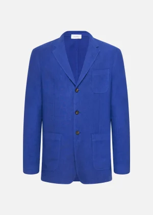 MALO Coats & Jackets<Jacket in lightweight linen Blue