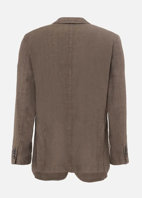 MALO Coats & Jackets<Jacket in lightweight linen Brown