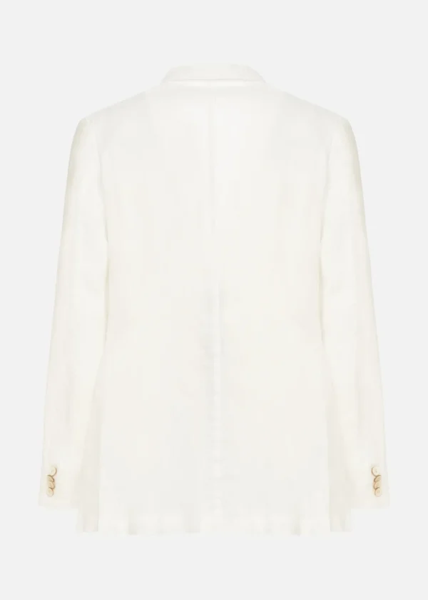 MALO Coats & Jackets<Jacket in lightweight linen White