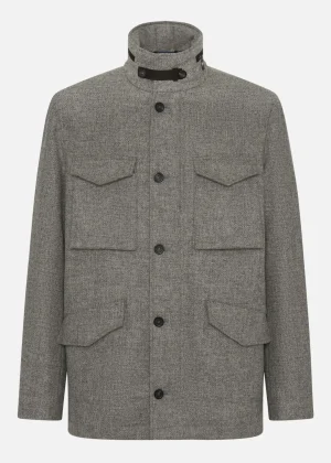 MALO Coats & Jackets<Jacket in wool Grey