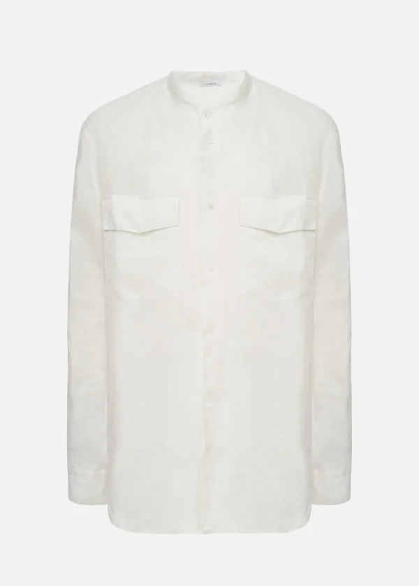 MALO Tops & Knitwear<Linen shirt White