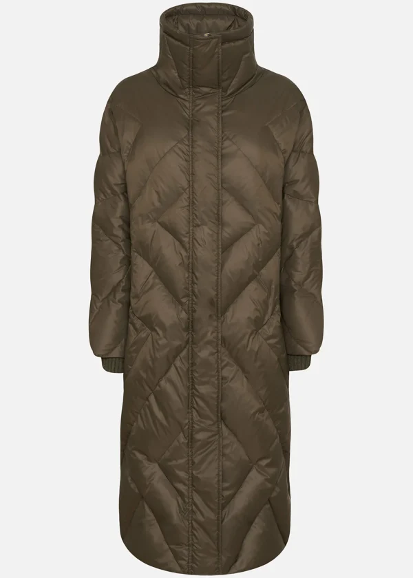 MALO Coats & Jackets<Long padded down jacket Brown