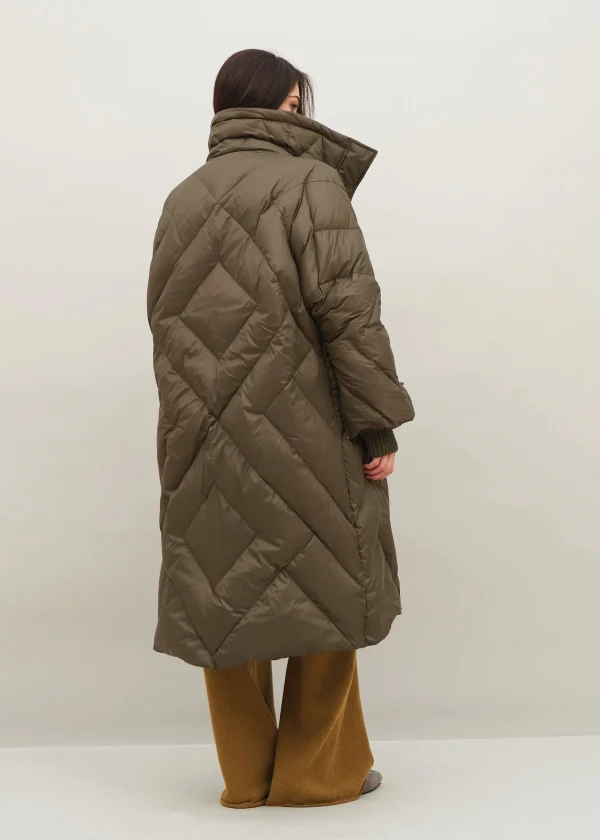 MALO Coats & Jackets<Long padded down jacket Brown