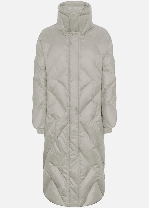 MALO Coats & Jackets<Long padded jacket Grey