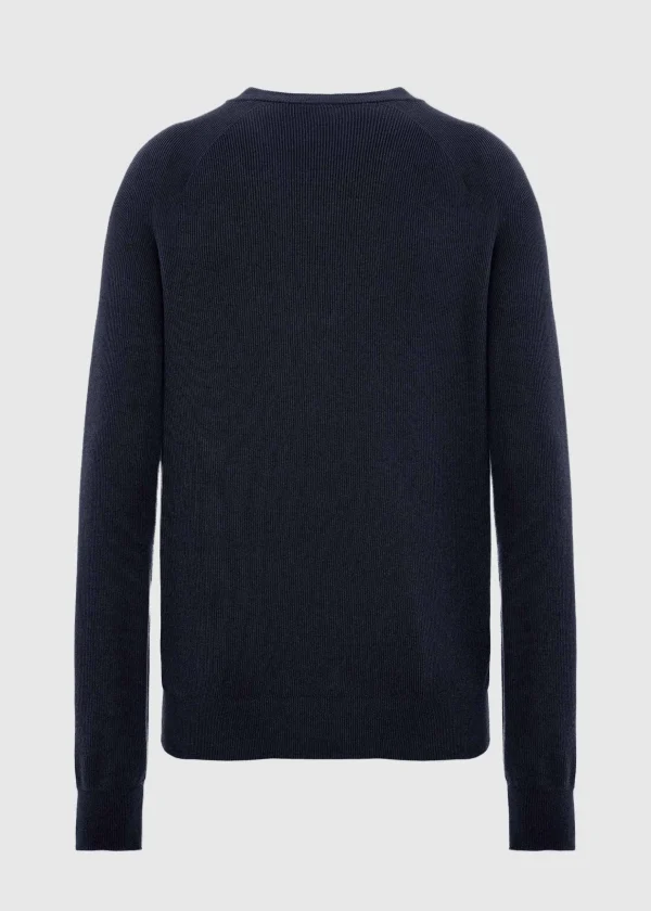 MALO Tops & Knitwear<Makò cotton crewneck sweater Blue