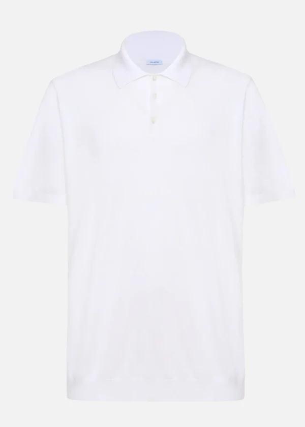 MALO For Him<Makò cotton polo shirt White