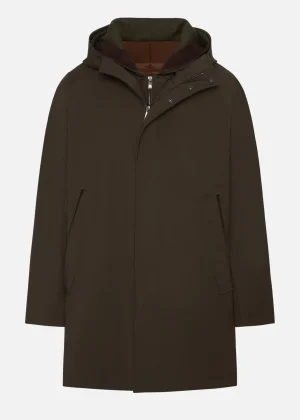 MALO Coats & Jackets<Parka in a wool blend Brown