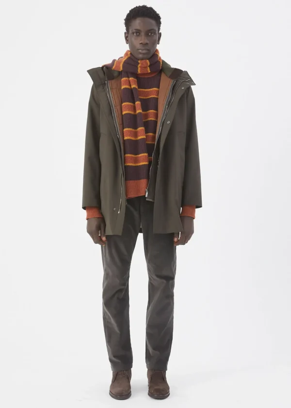 MALO Coats & Jackets<Parka in a wool blend Brown