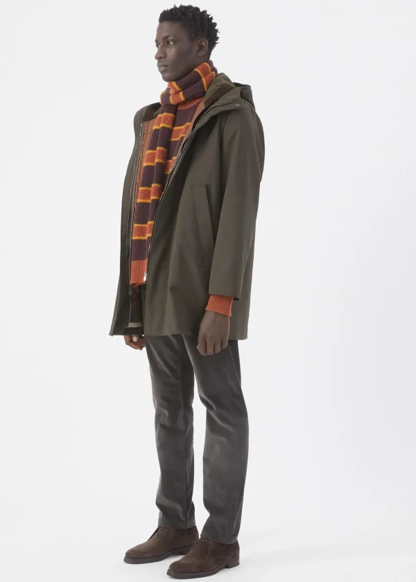 MALO Coats & Jackets<Parka in a wool blend Brown