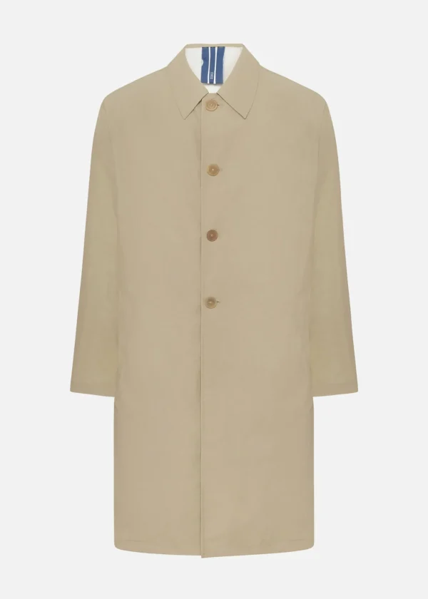 MALO Coats & Jackets<Raincoat in technical fabric Beige