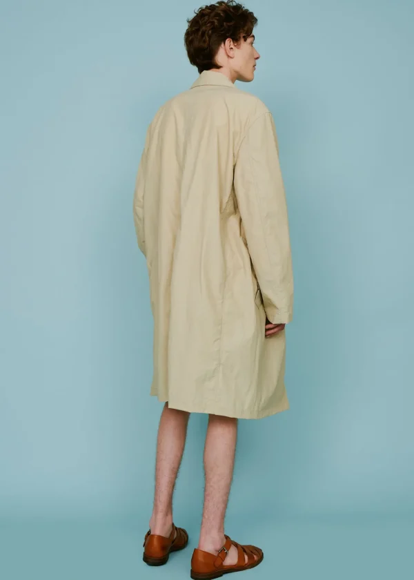 MALO Coats & Jackets<Raincoat in technical fabric Beige