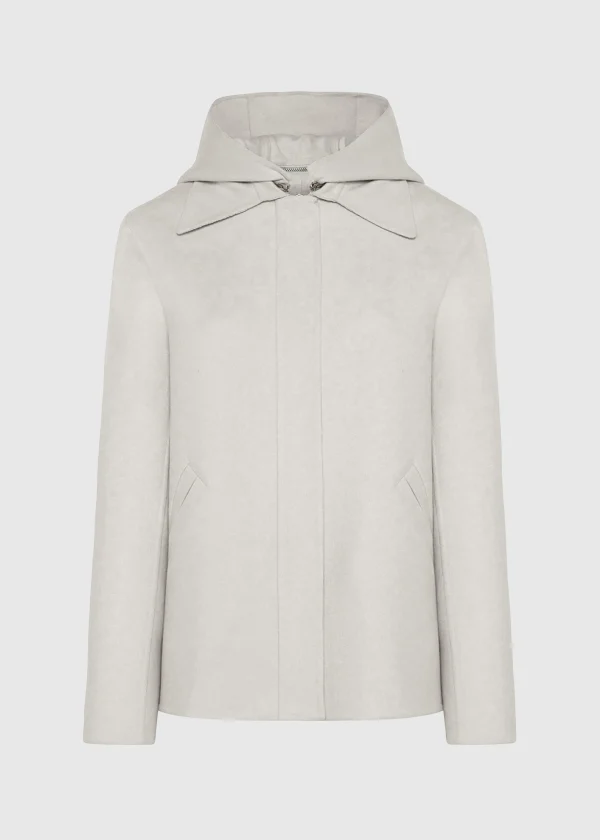 MALO Coats & Jackets<Short coat in double cashmere White