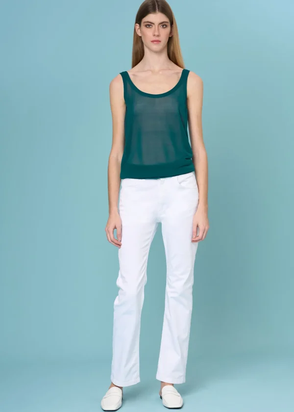 MALO Tops & Knitwear<Silk vest Green