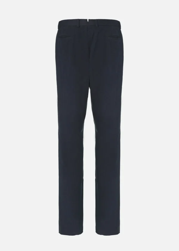 MALO Trousers<Stretch cotton trousers Blue