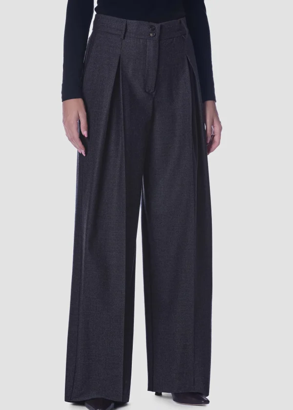 MALO Pants & Skirts<Stretch wool trousers Grey