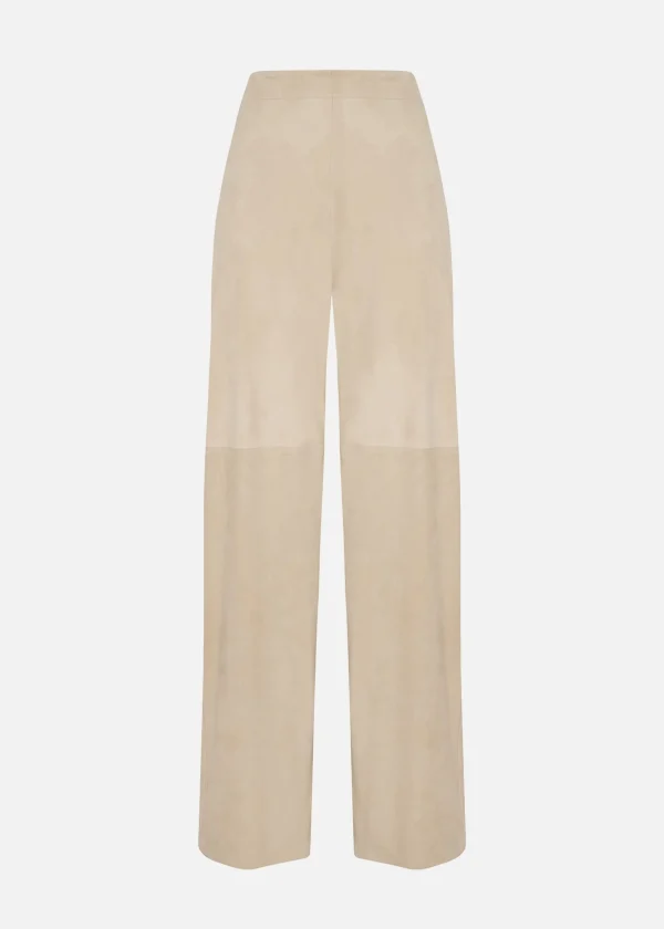 MALO Pants & Skirts<Suede trousers Beige