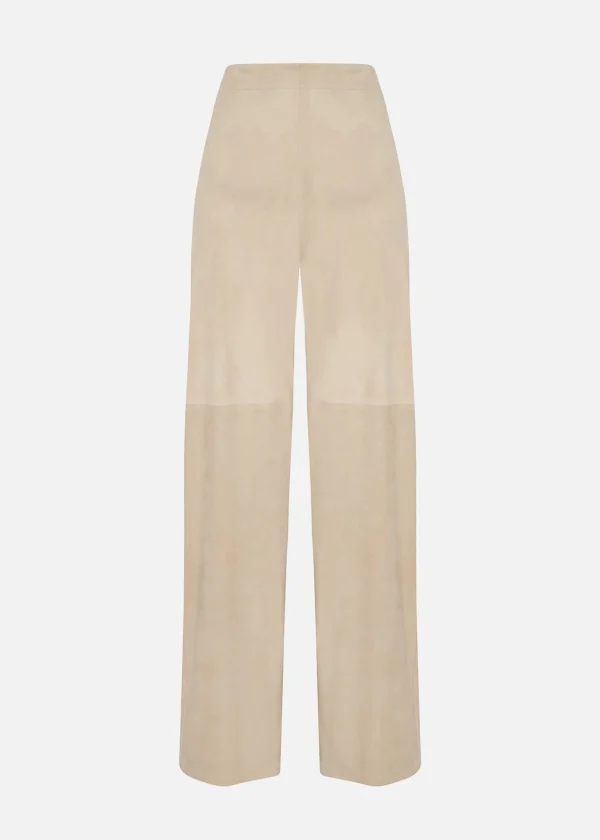 MALO Pants & Skirts<Suede trousers Beige