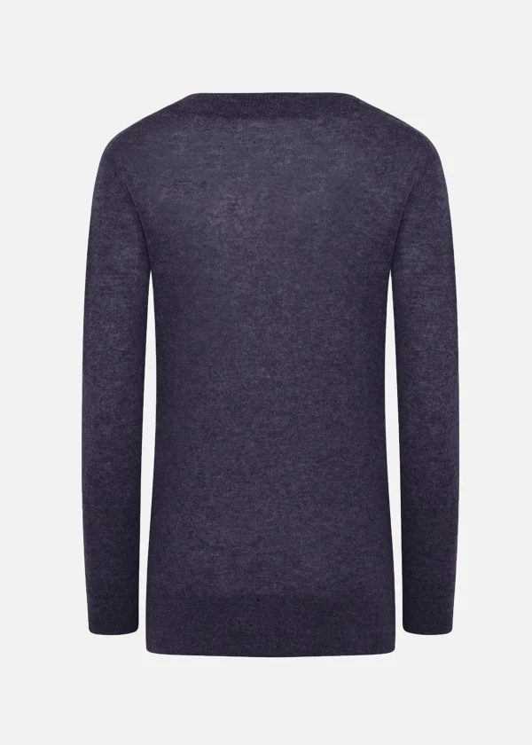 MALO Tops & Knitwear<Super soft cashmere crewneck sweater Blue