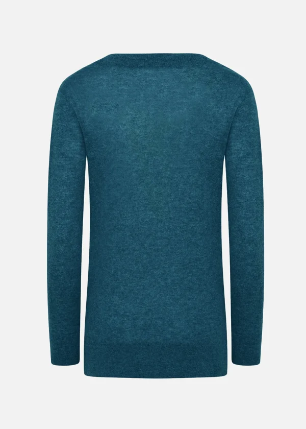 MALO Tops & Knitwear<Super soft cashmere crewneck sweater Blue