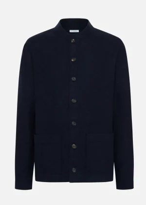 MALO Coats & Jackets<Sustainable wool jacket Blue