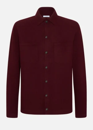 MALO For Him | Tops & Knitwear<Sustainable wool shirt Red