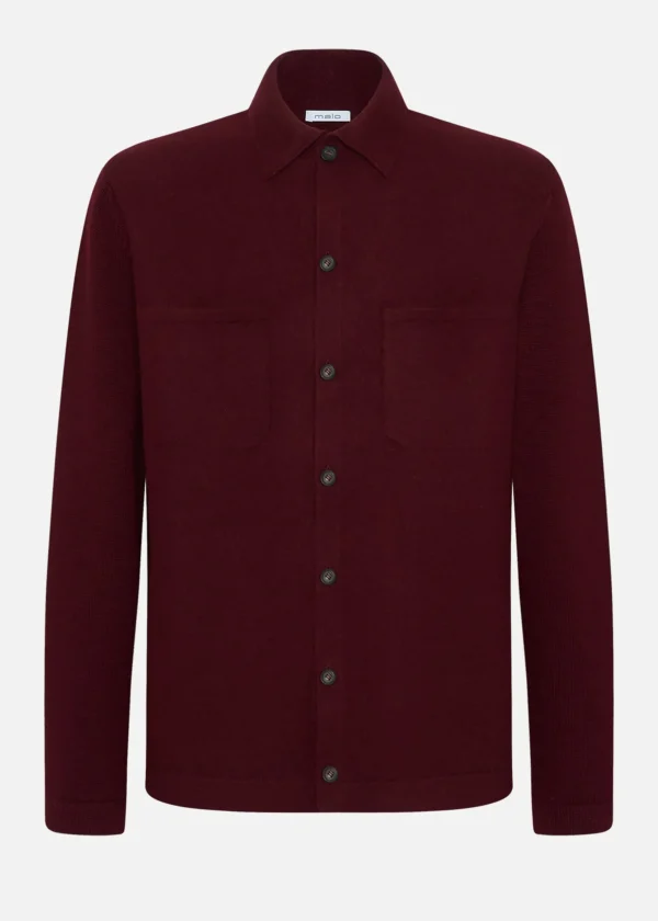 MALO For Him | Tops & Knitwear<Sustainable wool shirt Red