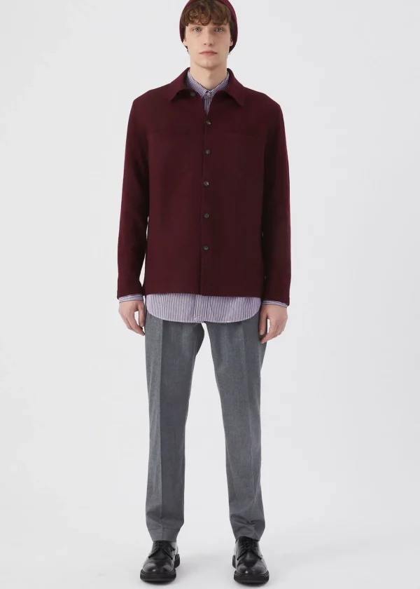 MALO For Him | Tops & Knitwear<Sustainable wool shirt Red