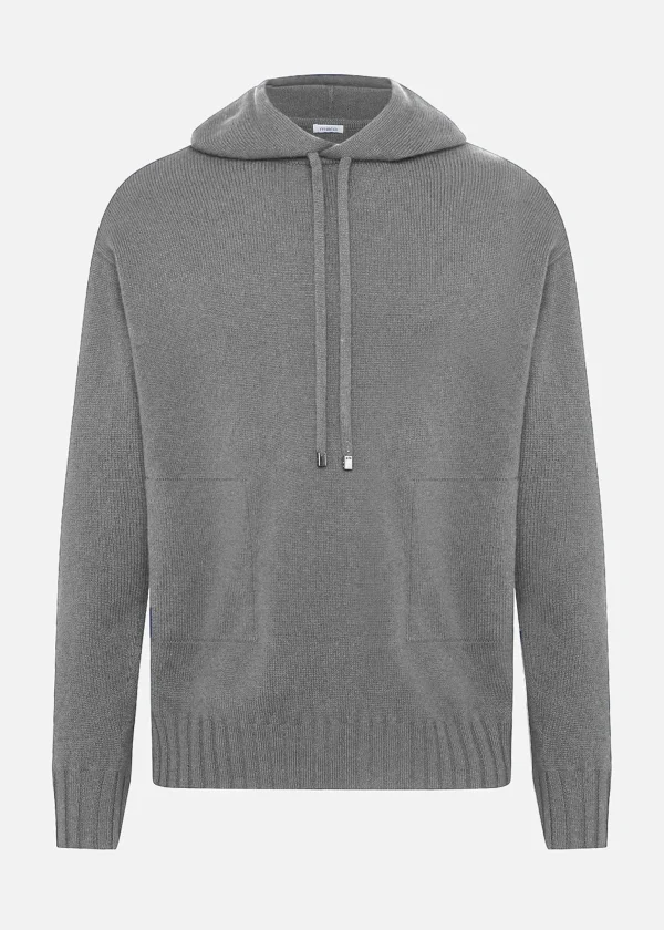 MALO Tops & Knitwear<Sweatshirt in virgin wool and cashmere Grey