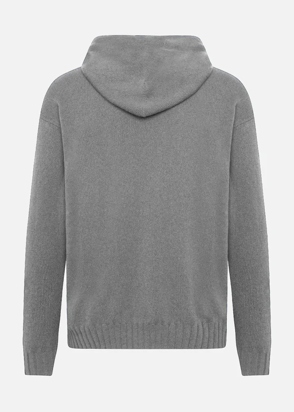 MALO Tops & Knitwear<Sweatshirt in virgin wool and cashmere Grey