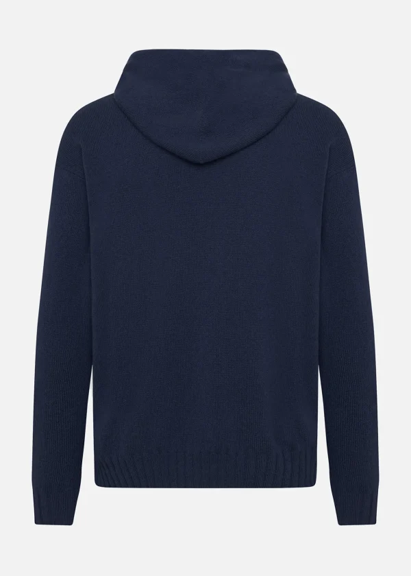 MALO Tops & Knitwear<Sweatshirt in virgin wool and cashmere Blue