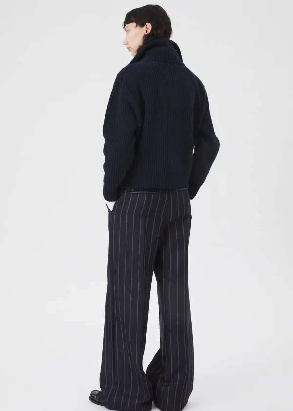 MALO Pants & Skirts<Trousers in a wool blend Blue