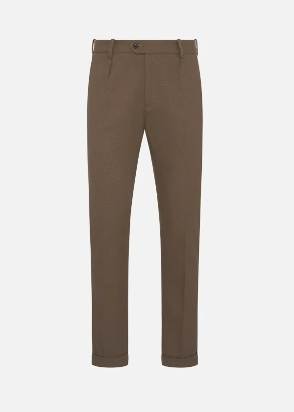 MALO Trousers<Trousers in cotton Brown