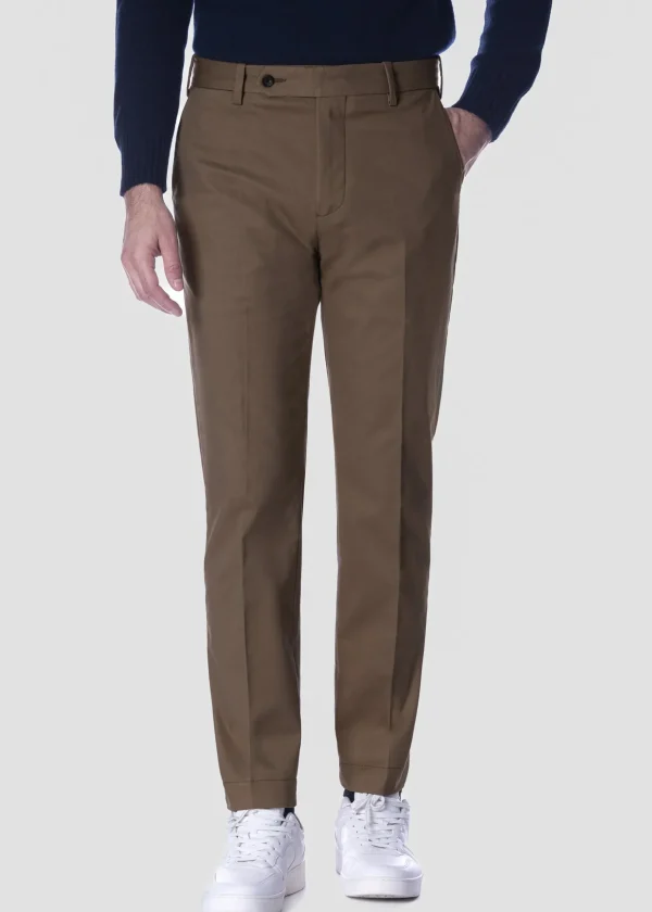 MALO Trousers<Trousers in cotton Brown