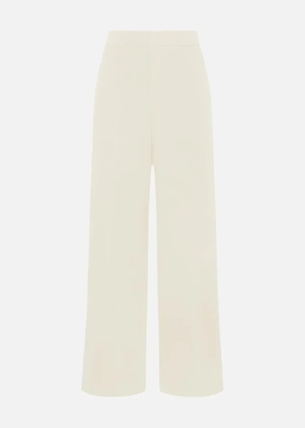 MALO Pants & Skirts<Trousers in stretch cotton White