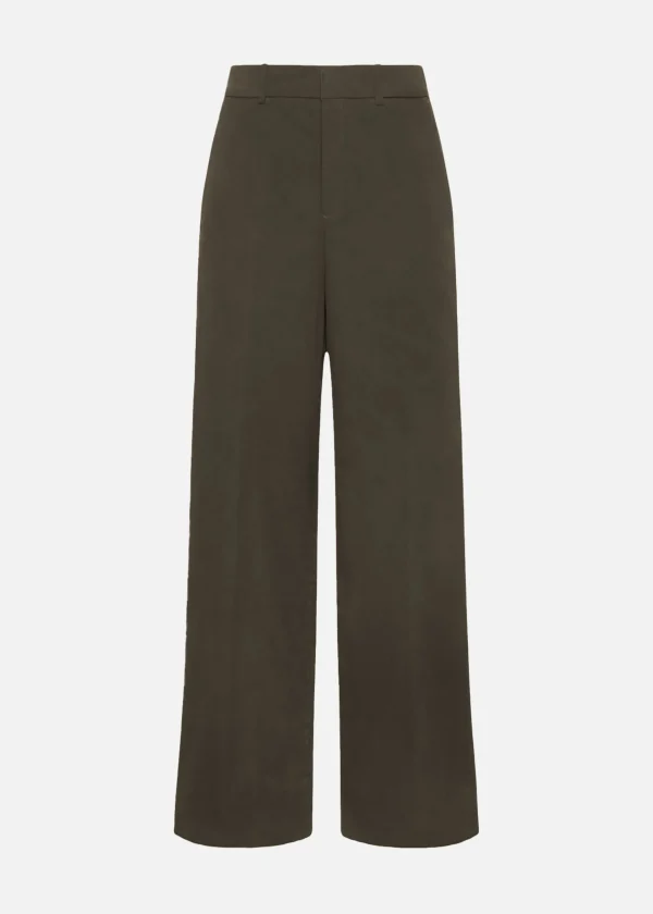 MALO Pants & Skirts<Trousers in stretch cotton Brown