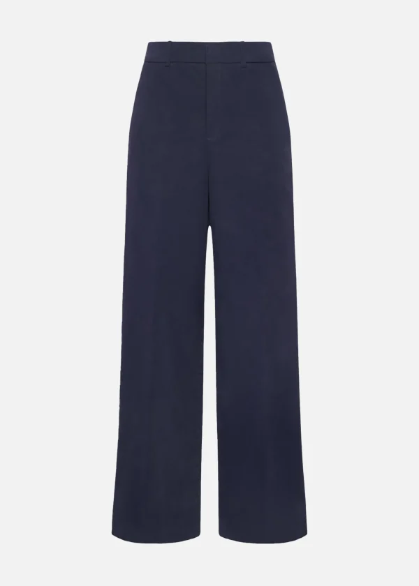 MALO Pants & Skirts<Trousers in stretch cotton Blue