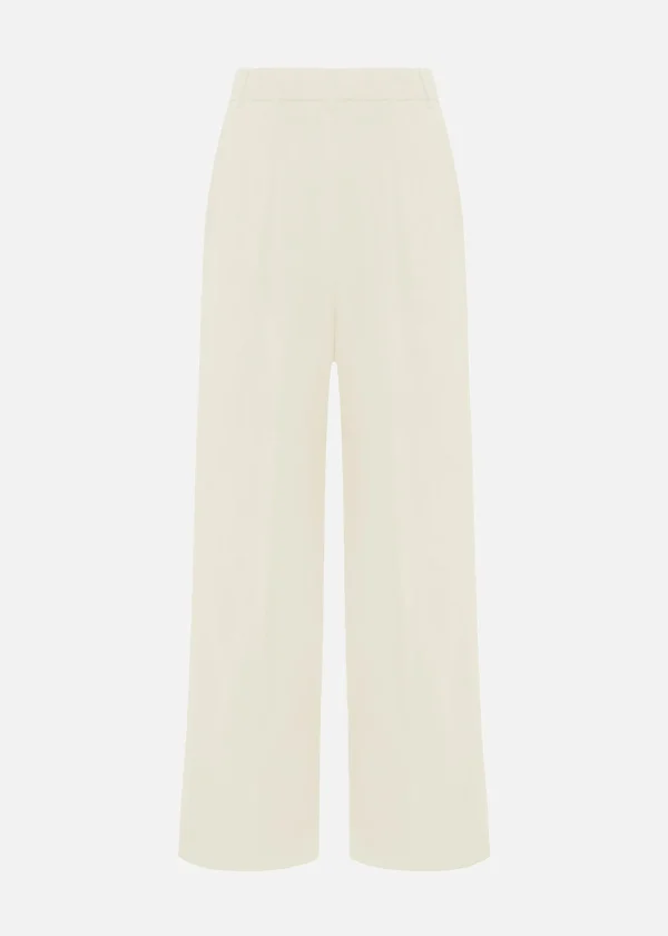 MALO Pants & Skirts<Trousers in stretch cotton White