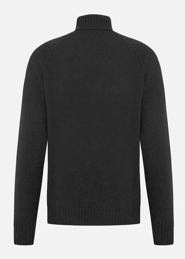 MALO Tops & Knitwear<Turtleneck sweater in regenerated cashmere and virgin wool Grey