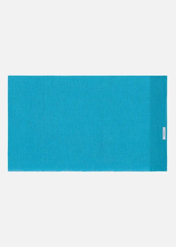 MALO Accessories | Accessories<Unisex linen stole Light blue