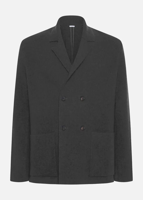 MALO Coats & Jackets<Virgin wool and cashmere jacket Grey