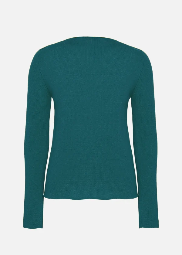 MALO Tops & Knitwear<V-neck cashmere sweater Blue