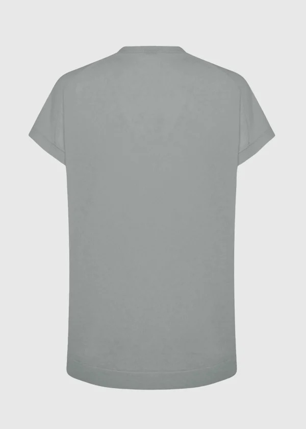 MALO Tops & Knitwear<V-neck sweater in cashmere Grey