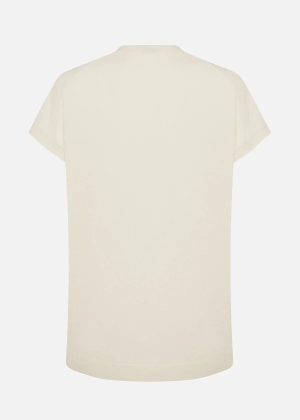 MALO Tops & Knitwear<V-neck sweater in cashmere White