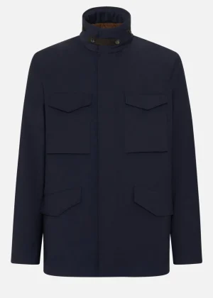 MALO Coats & Jackets<Wool-blend jacket Blue